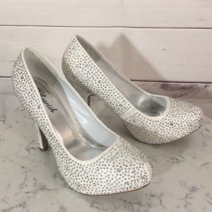 Flourish 9 Lucy Bling Gem Wedding Heels